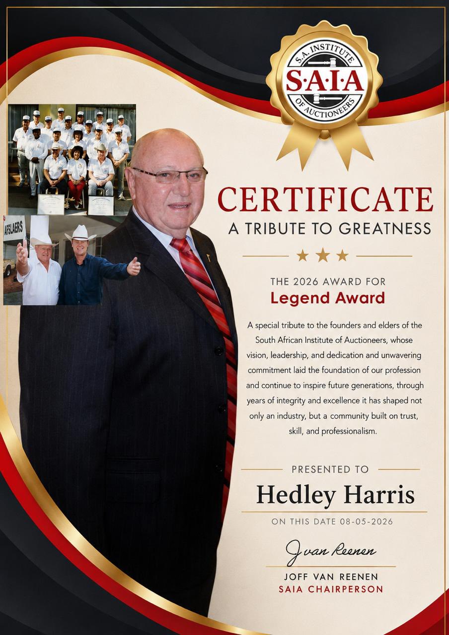 SAIA Legend Award 2026 presented to Col. Hedley Harris