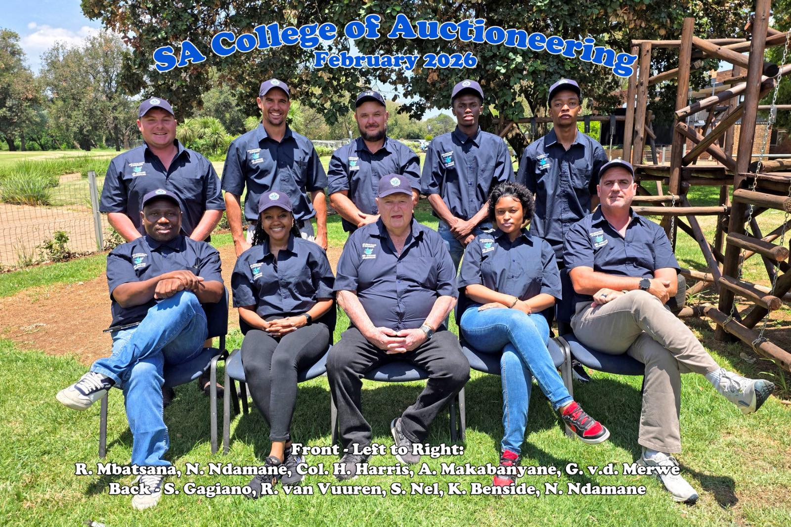 The February 2026 class with founder Col. Hedley Harris